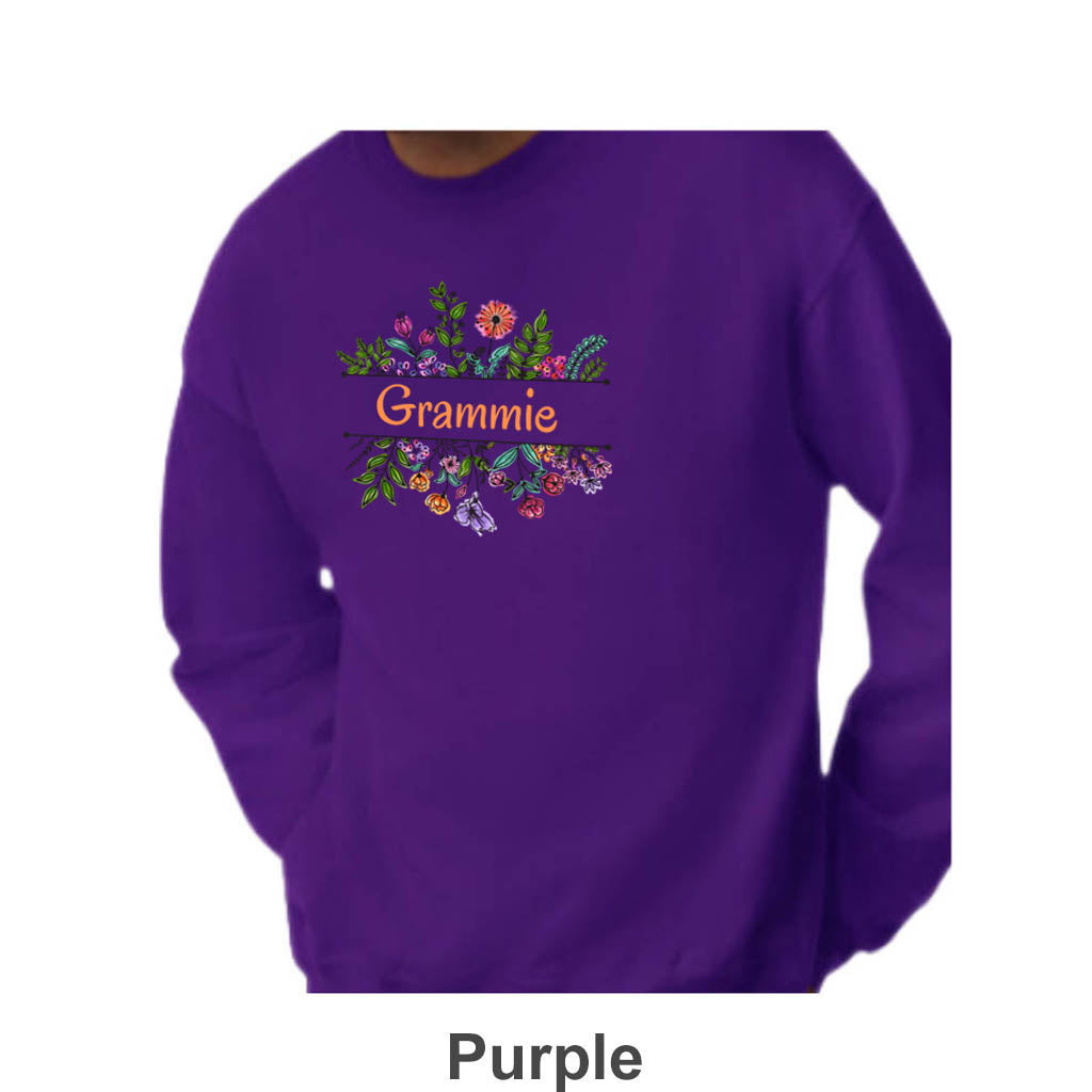 Grammie Design on Adult Unisex Crewneck
