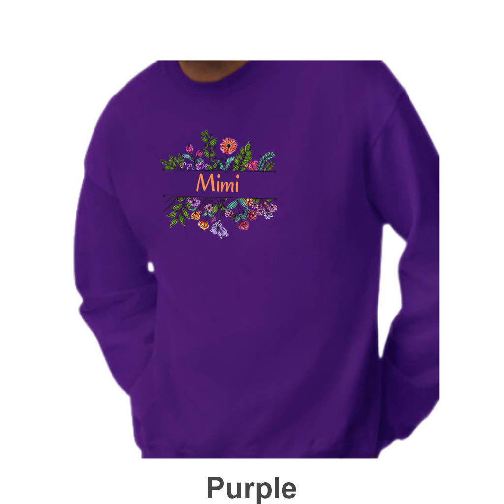Mimi Design on Adult Unisex Crewneck