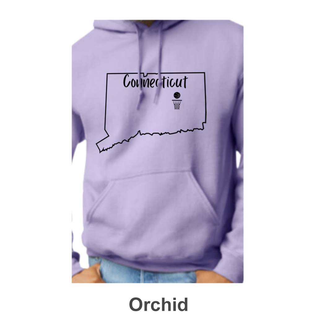 CT Basketball Design on Adult Unisex Hoodie