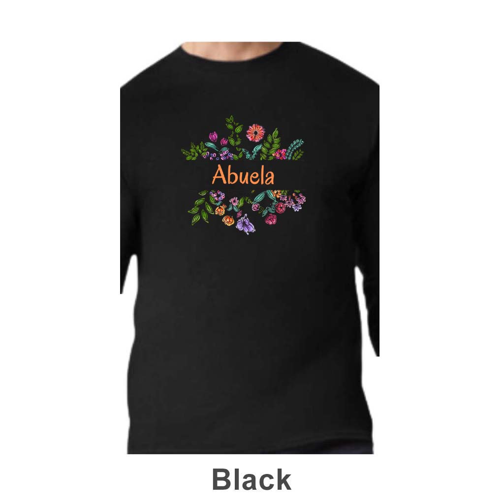 Abuela Design on Adult Unisex Long Sleeve Shirt