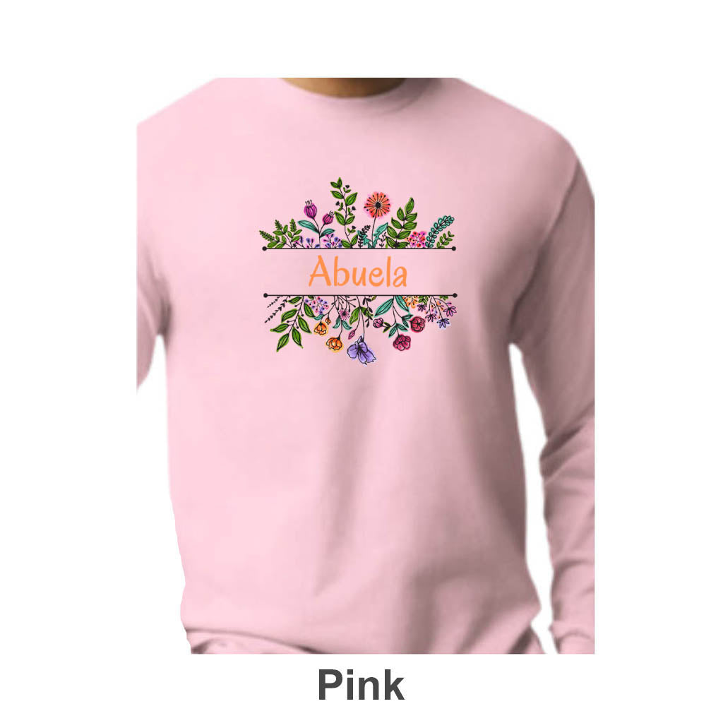 Abuela Design on Adult Unisex Long Sleeve Shirt