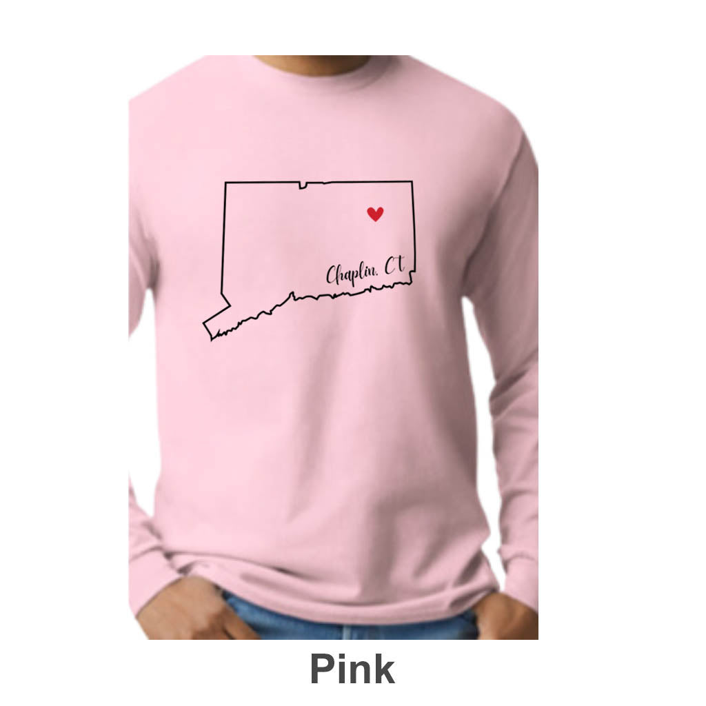 Chaplin CT Design on Adult Unisex Long Sleeve Shirt
