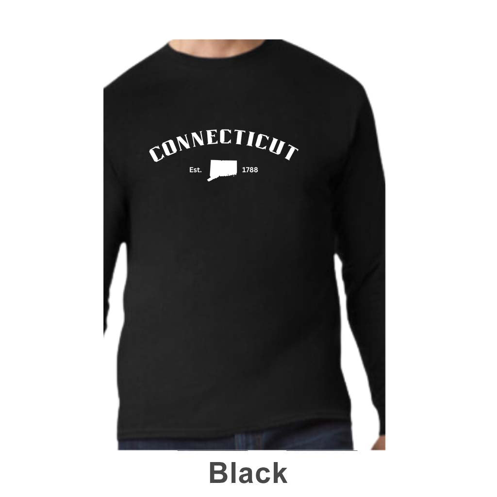 Connecticut Design on Adult Unisex Long Sleeve Shirt