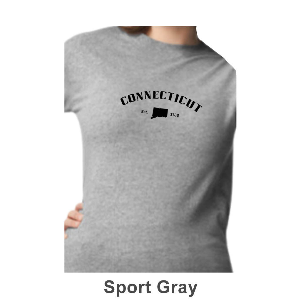 Connecticut Design on Adult Unisex Long Sleeve Shirt