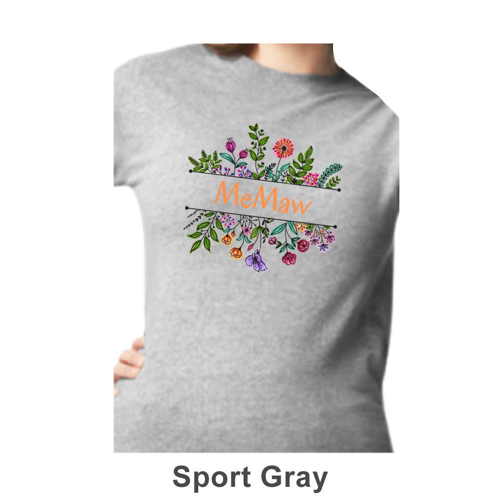 MeMaw Design on Adult Unisex Long Sleeve Shirt