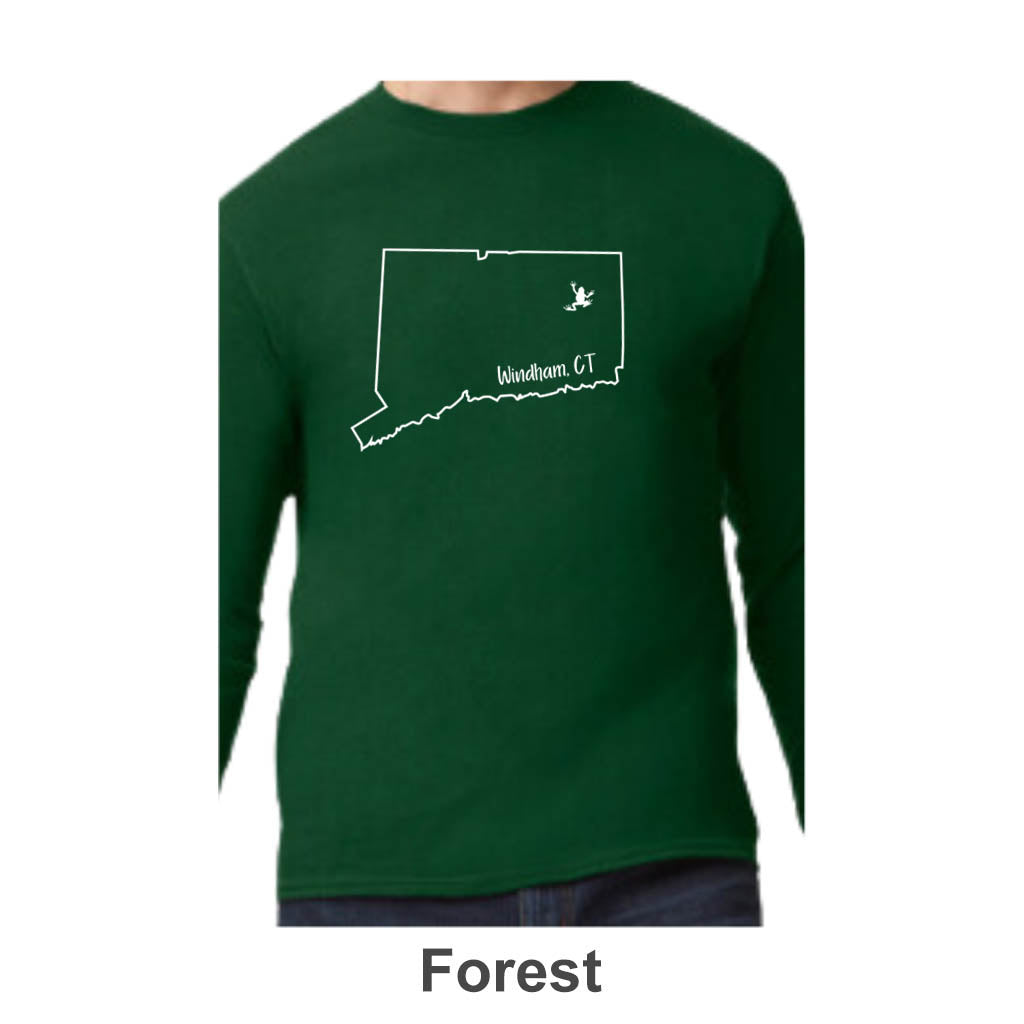 Windham CT Design on Adult Unisex Long Sleeve Shirt