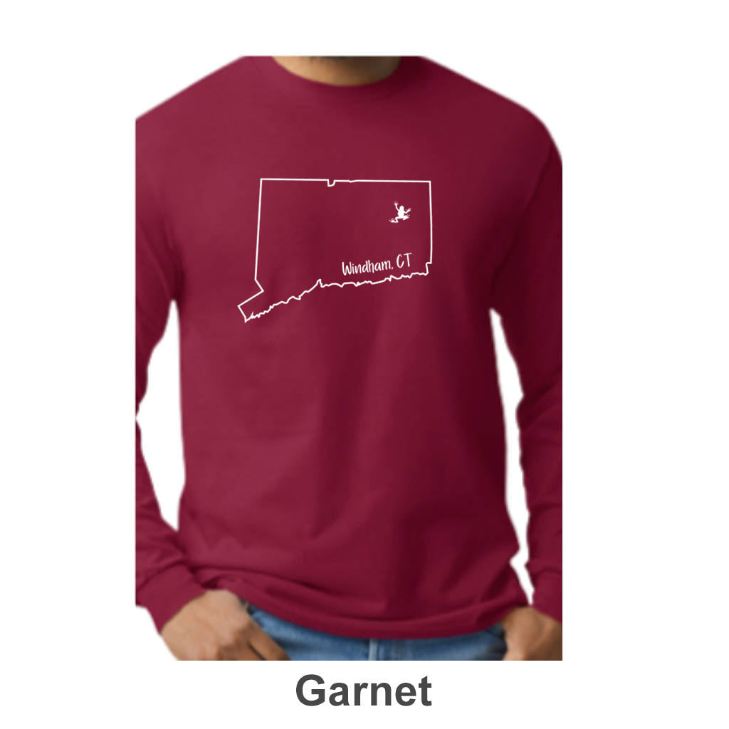 Windham CT Design on Adult Unisex Long Sleeve Shirt