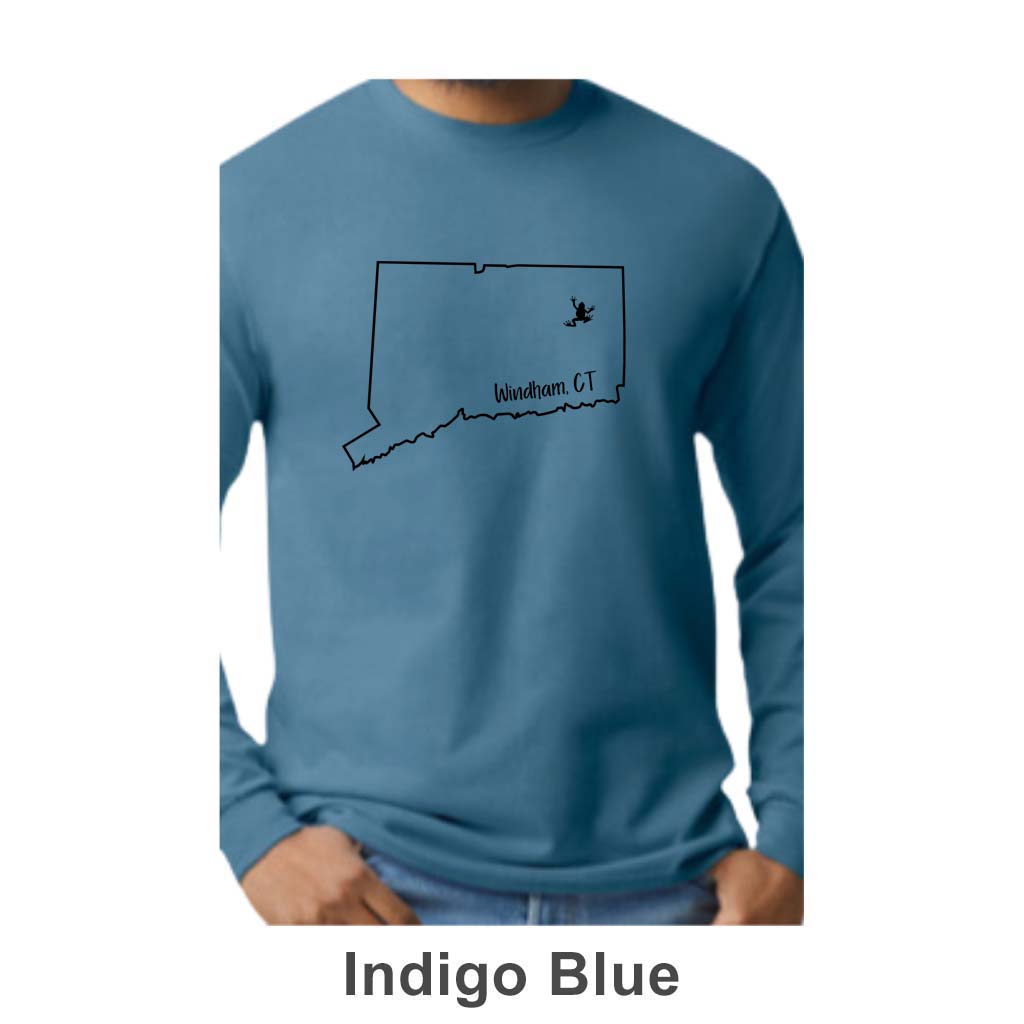 Windham CT Design on Adult Unisex Long Sleeve Shirt