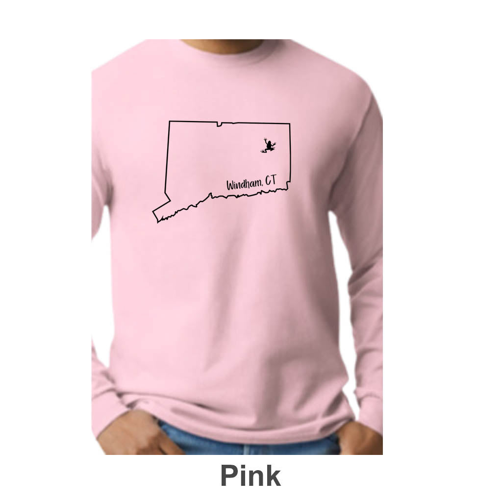 Windham CT Design on Adult Unisex Long Sleeve Shirt