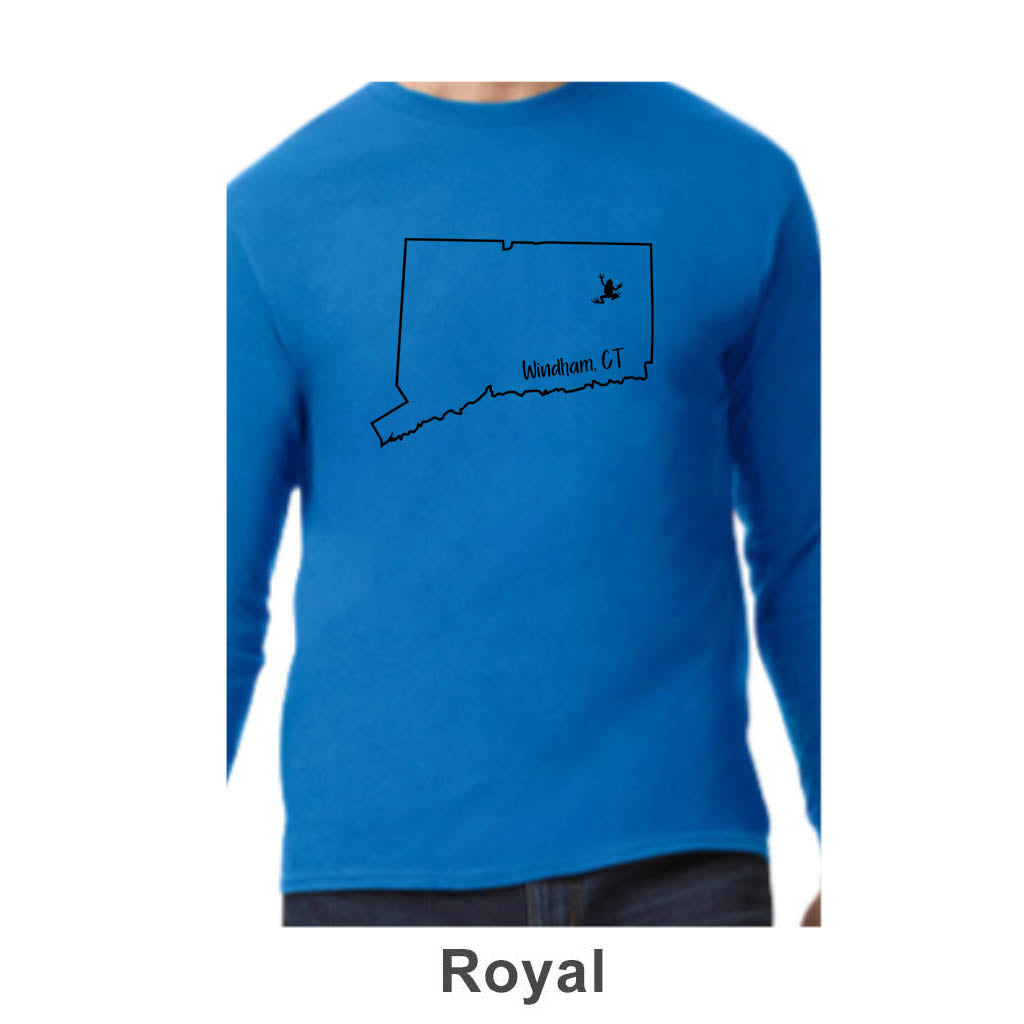 Windham CT Design on Adult Unisex Long Sleeve Shirt