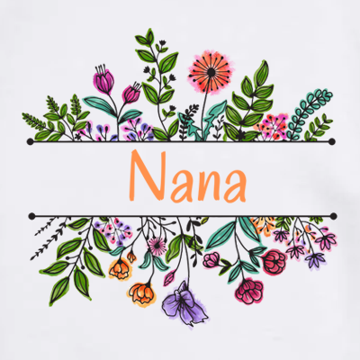Nana Design on Adult Unisex Crewneck