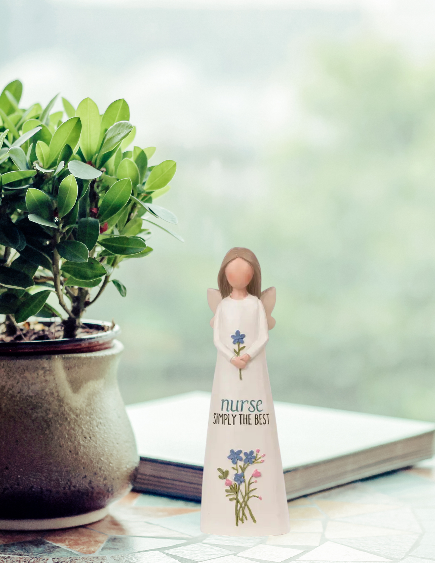 Fresh Flowers - Nurse Angel Figurine