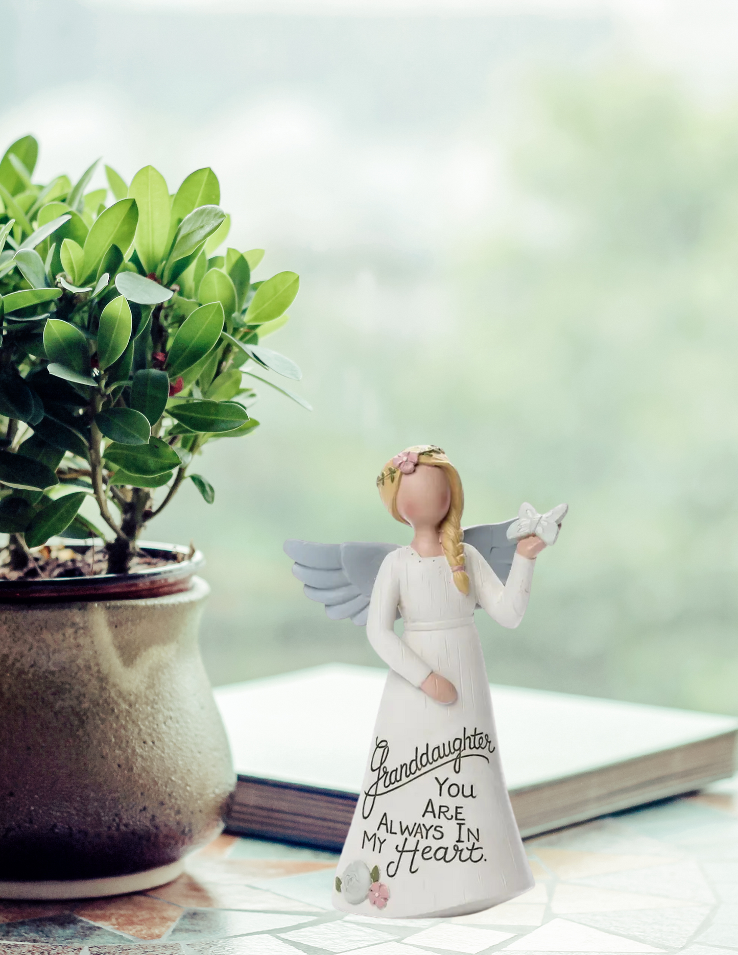 Graceful Sentiments Angel - Granddaughter Figurine