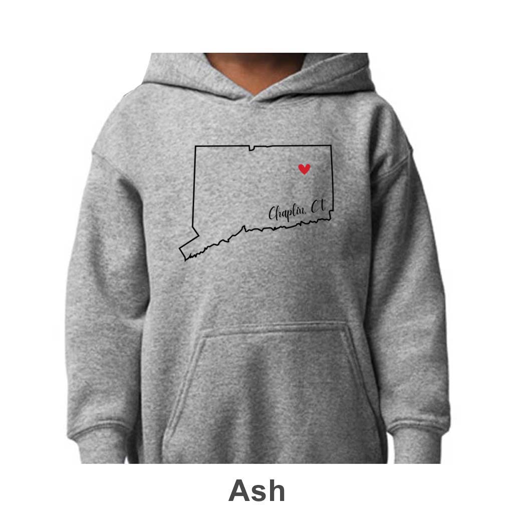 Chaplin CT Design on Youth Hoodie