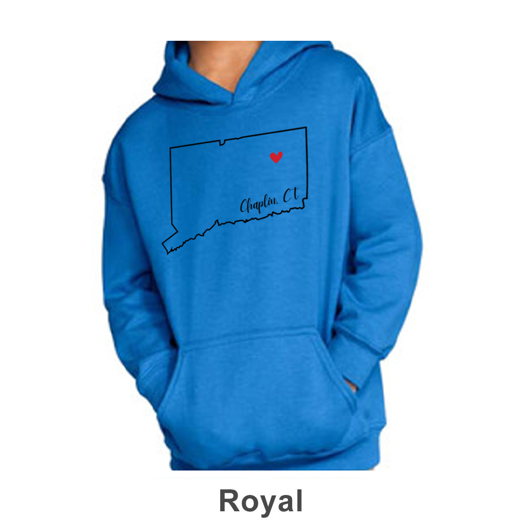 Chaplin CT Design on Youth Hoodie