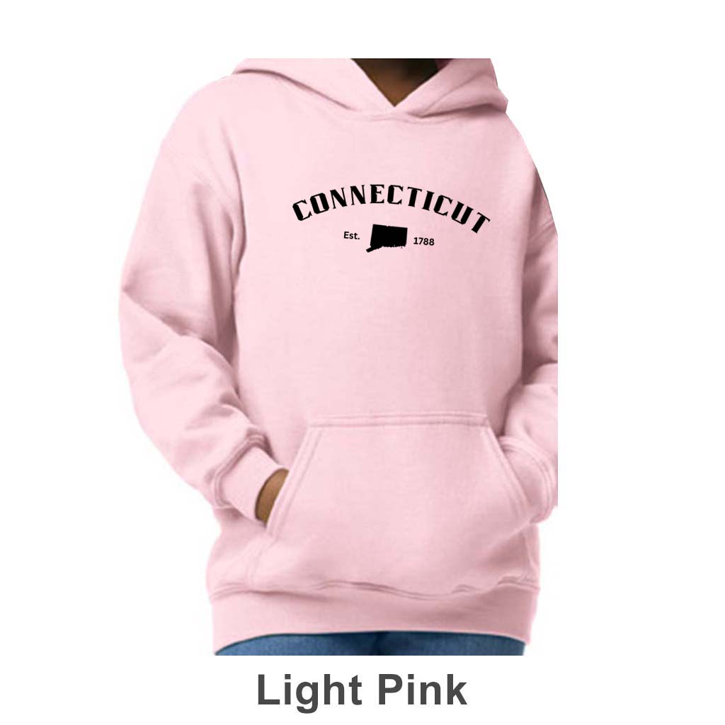 Connecticut Design on Youth Hoodie
