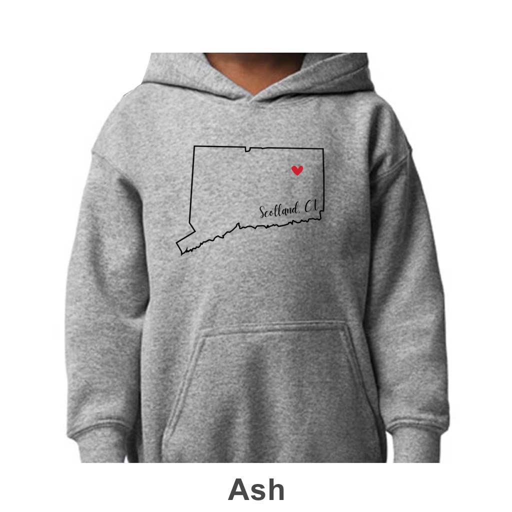 Scotland CT Design on Youth Hoodie