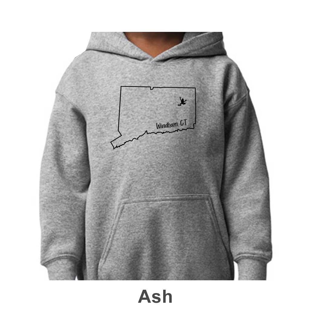 Windham CT Design on Youth Hoodie