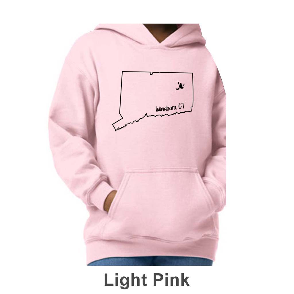 Windham CT Design on Youth Hoodie