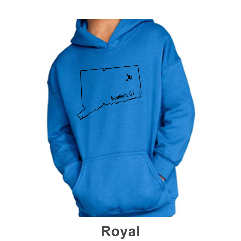 Windham CT Design on Youth Hoodie