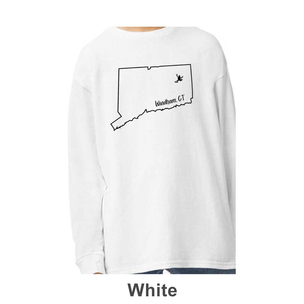 Windham CT Design on Youth Long Sleeve Shirt