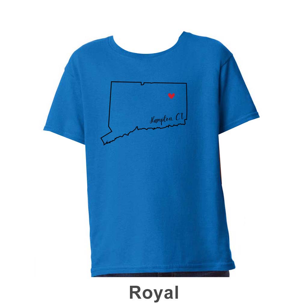 Hampton CT Design on Youth T-Shirt