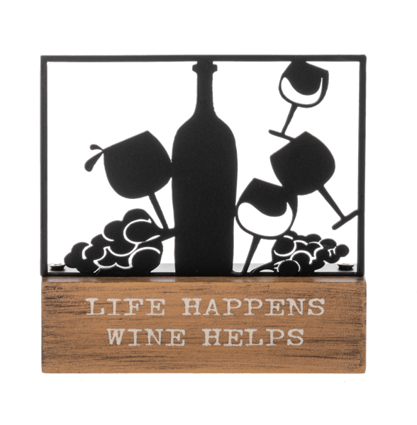 Block Talk Square – Life Happens Wine Helps