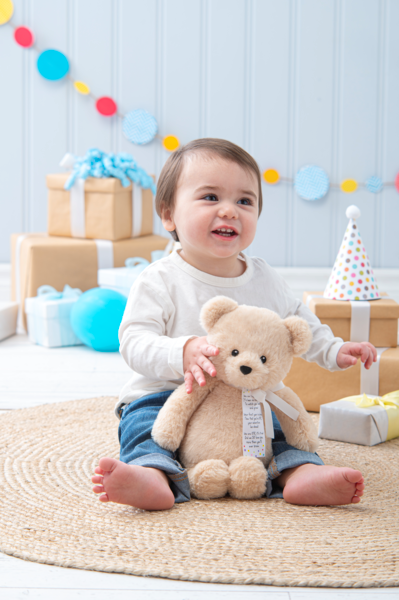 One is Fun Bear Plush w/ Poem Ribbon