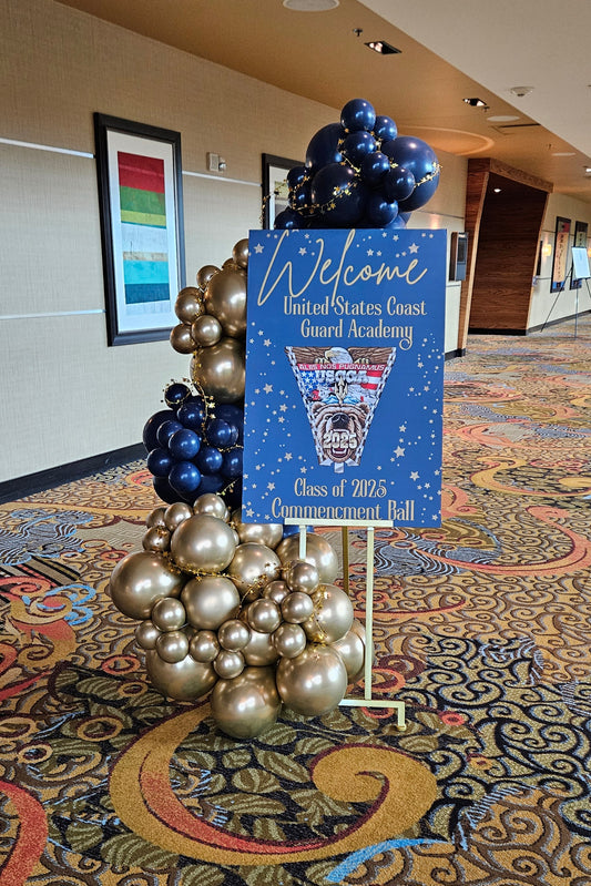 Welcome Sign with Balloons