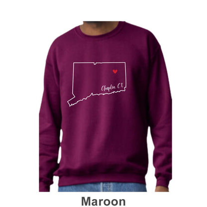 Chaplin CT Design on Adult Unisex Crewneck