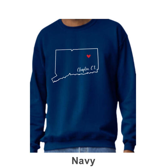 Chaplin CT Design on Adult Unisex Crewneck