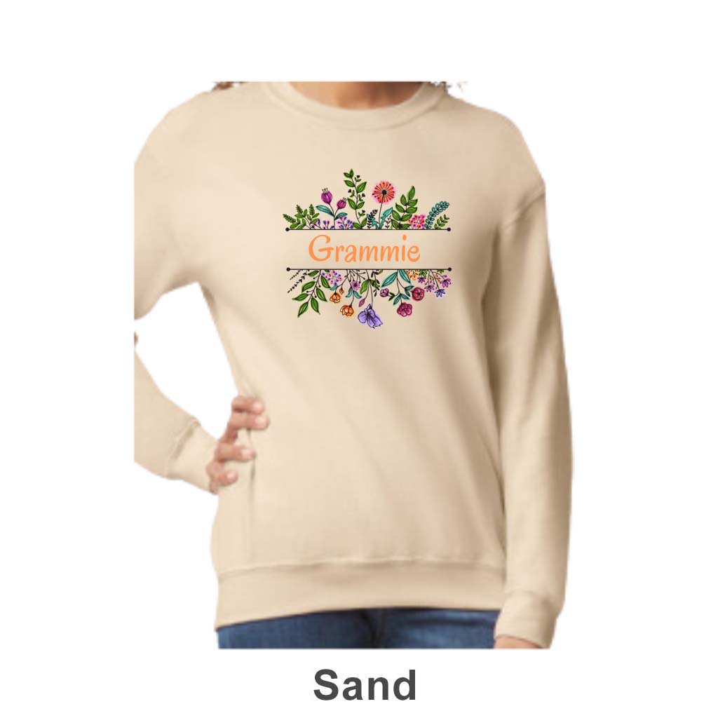 Grammie Design on Adult Unisex Crewneck