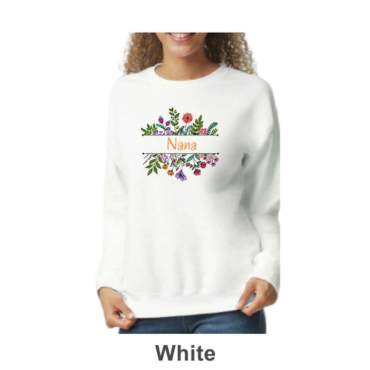Nana Design on Adult Unisex Crewneck