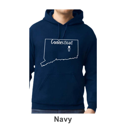 CT Basketball Design on Adult Unisex Hoodie