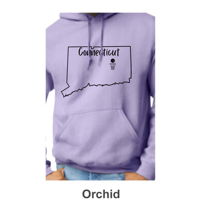 CT Basketball Design on Adult Unisex Hoodie
