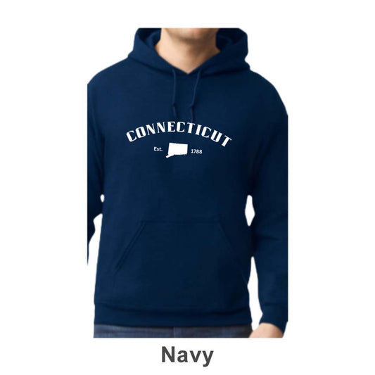 Connecticut Design on Adult Unisex Hoodie