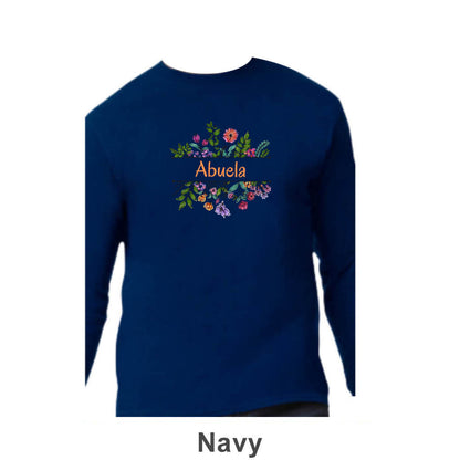 Abuela Design on Adult Unisex Long Sleeve Shirt