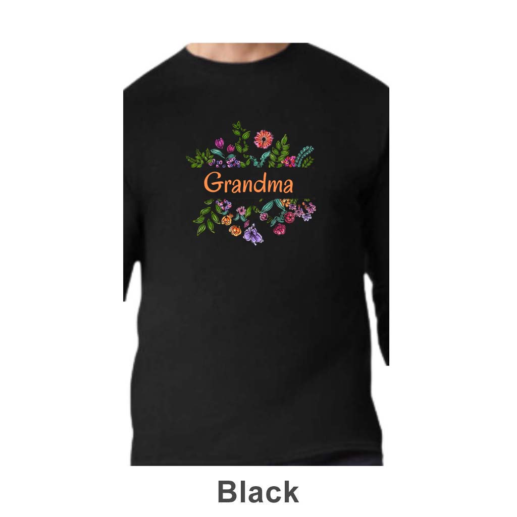 Grandma Design on Adult Unisex Long Sleeve Shirt