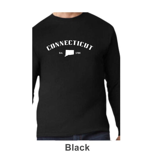 Connecticut Design on Adult Unisex Long Sleeve Shirt