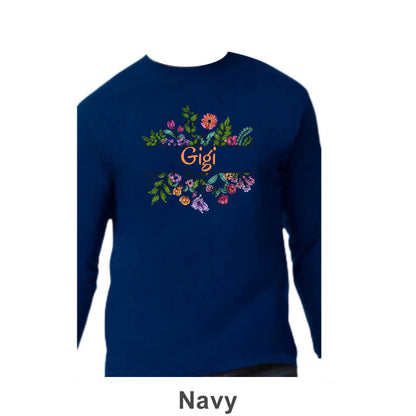 Gigi Design on Adult Unisex Long Sleeve Shirt