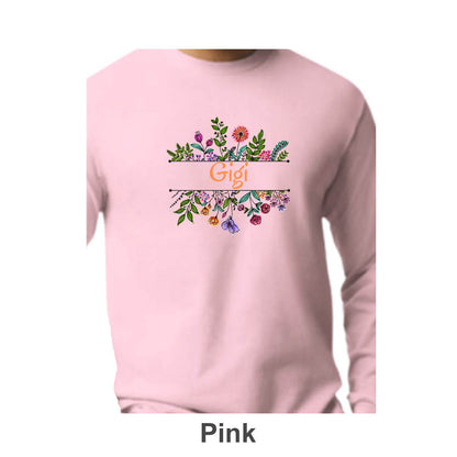 Gigi Design on Adult Unisex Long Sleeve Shirt