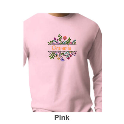 Grammie Design on Adult Unisex Long Sleeve Shirt