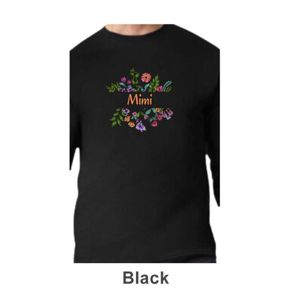 Mimi Design on Adult Unisex Long Sleeve Shirt