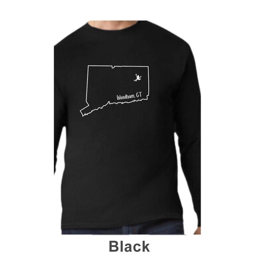 Windham CT Design on Adult Unisex Long Sleeve Shirt