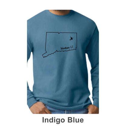 Windham CT Design on Adult Unisex Long Sleeve Shirt