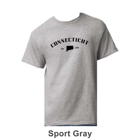 Connecticut Design on Adult Unisex T-Shirt