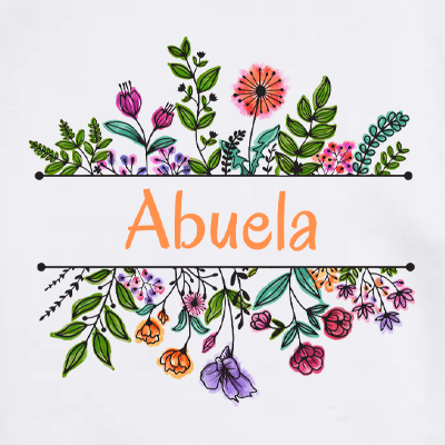 Abuela Design on Canvas Tote Bag