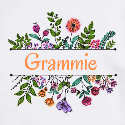 Grammie Design on Canvas Tote Bag