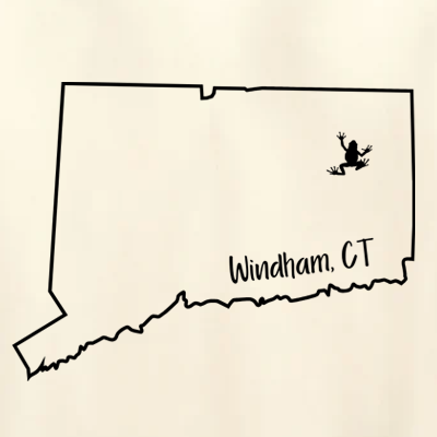 Windham CT Design on Canvas Tote Bag