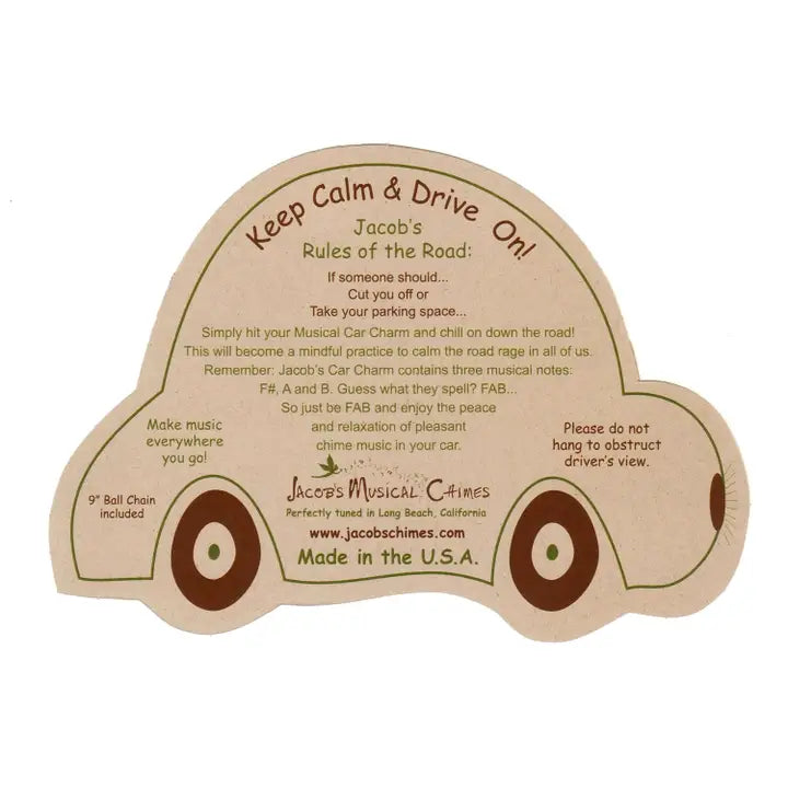 Musical Car Chime - Paw Print